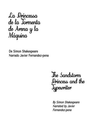 cover image of La Princesa de la Tormenta de Arena y la Máquina de Escribir